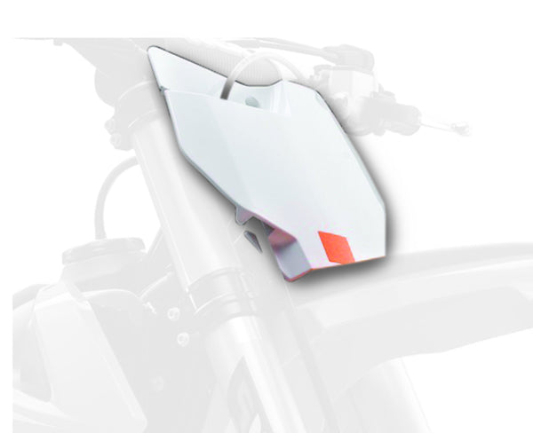 Police Port Front Number Plate White KTM SX85 8666200001