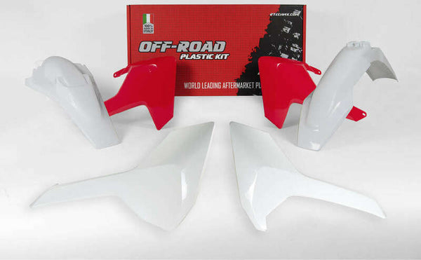 Racetech Plastic Kit Vintage White/Red Husqvarna R-Kithsq-RQ0-417