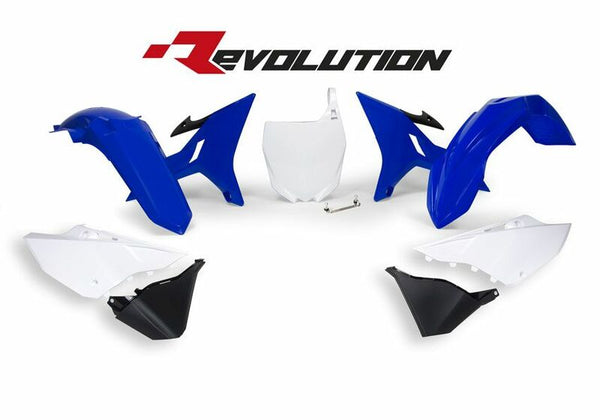 RaceTech Revolution Zamjena plastičnog kompleta Blue/White Yamaha YZ125/250 R-KITYZ0-BL0-REV