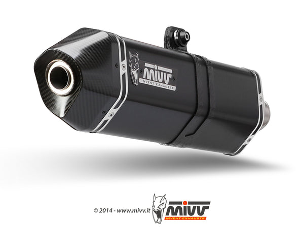 MIVV SPEED EDGE Steel Black Lower Position Slip-On BMW R Nine-T 00.73.B.021.LRB 