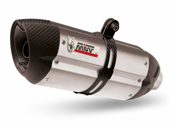 MIVV Suono Stainless Steel Muffler Carbon End Cap Honda CB500F 00.73.H.062.L7