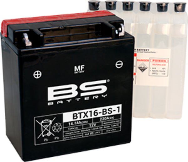 „BS“ akumuliatoriaus priežiūra nemokama su rūgšties pakuote-btx16-bs-1