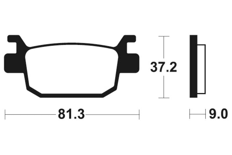 Tecnium saķepinātie metāla bremžu kluči - MR332 1090545