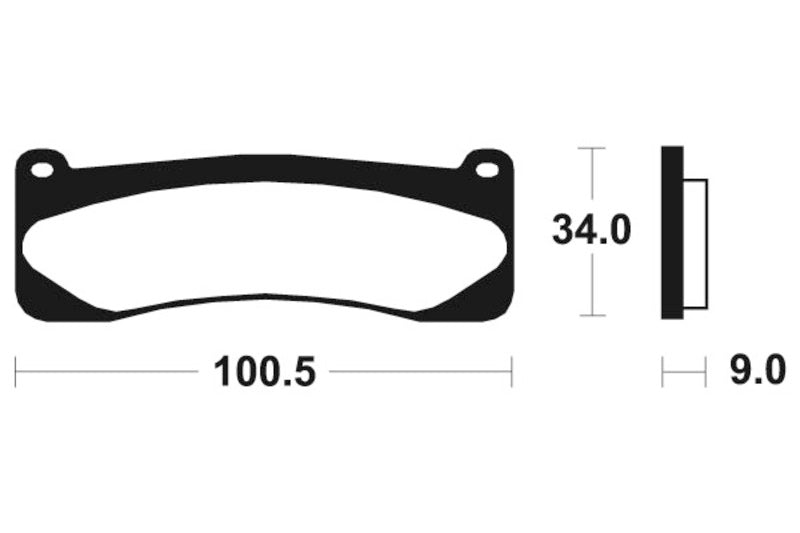 „Tecnium“ sukepintų metalinių stabdžių pagalvėlės - MTR207 1090562