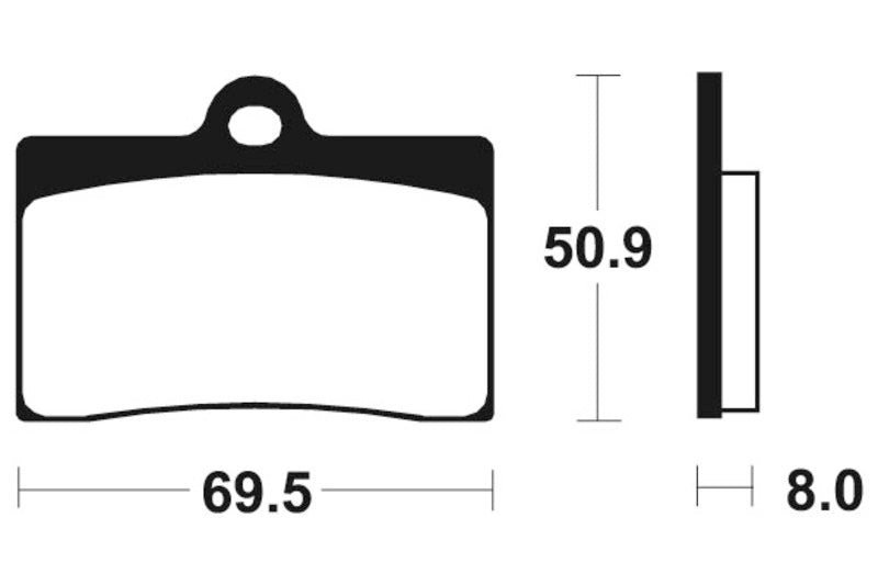 Tecnium sinterirani metalni kočni jastučići - MTR66 1090582