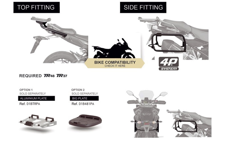 „Shad 4P“ sistemos montavimo rinkinys (pusė) S0VS144P