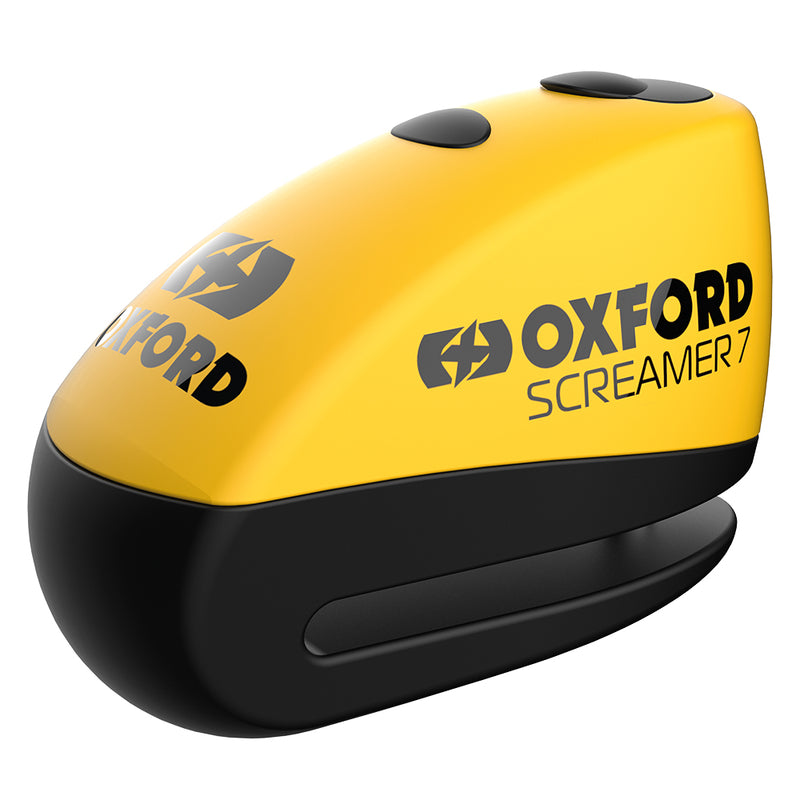 Oxford Screamer 7 zaključavanje diska - Ø7mm žuta/crna LK290