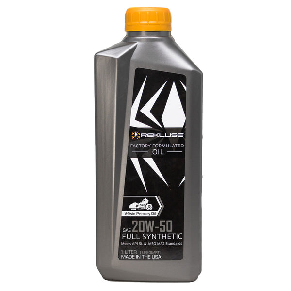 „RecLuse Factory“ suformuluotas aliejus-1L 20W50 V-TWIN RMS-1099003
