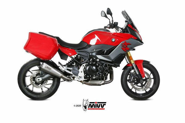MIVV delta sacīkšu klusinātāja nerūsējošā tērauda/oglekļa gala vāciņš BMW F900XR B.037.LDRX