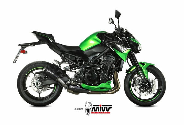 MIVV MK3 SILENCER STEEL Crni/nehrđajući čelik Kawasaki Z900 K.052.LM3B