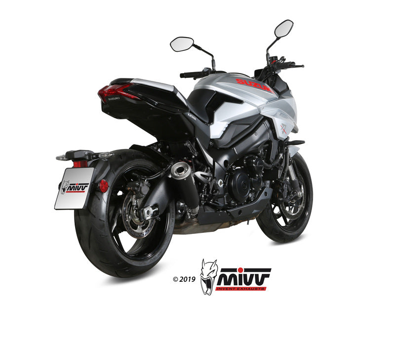 Mivv Ghibli tērauda melns trokšņa slāpētājs Suzuki GSX-S1000 P.056.LGB