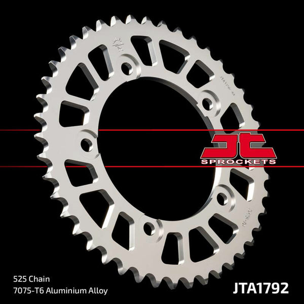 JT Sprock's Aluminum Ultra -Light Reaar Sprock 1792 - 525 JTA1792.43BLK