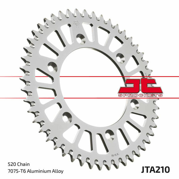 Aluminij JT SPROCK Ultra-Light samočišćeni stražnji zupčanik 210-520 JTA210.52BLK