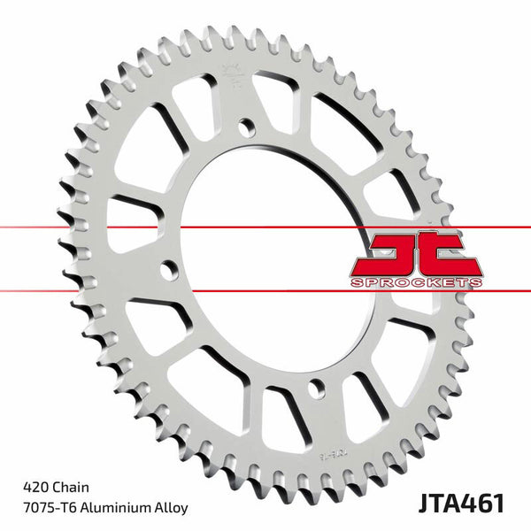 Aluminij JT SPROCK Ultra-Light samočišćeni stražnji zupčanik 461-420 JTA461.50BLK