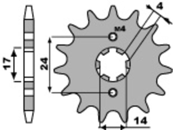 PBR Steel Standard prednji Sprick 2153 - 420 2153 11 18nc