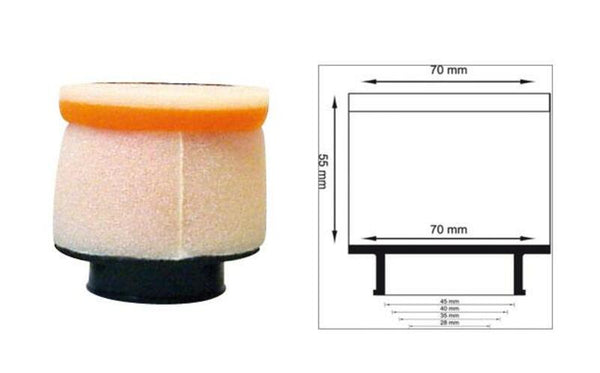 Twin Air Air Filter Cilindrical Ø35mm - 158974