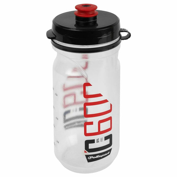 Boca s vodom u policiji C600 Clear/Black/Crveni isječak na kapu 600ml 86448001