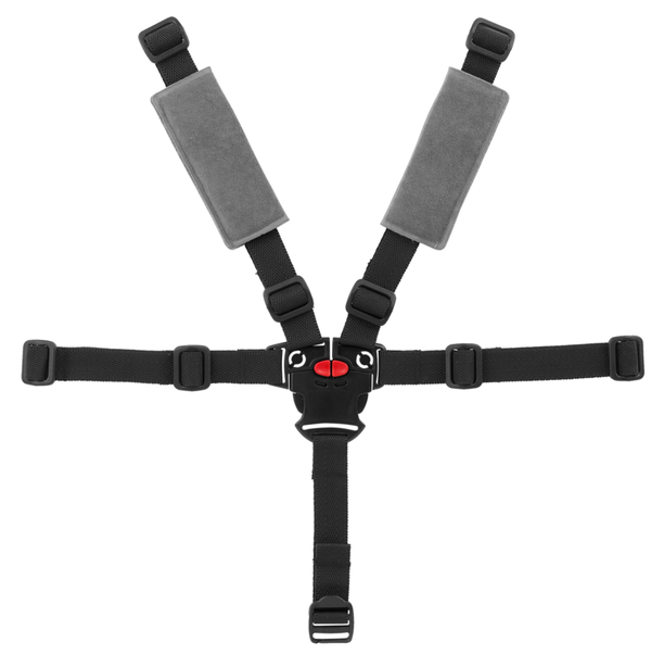 POLISPORT 5 Point Safety Harness Belt + Paddings Black Grey Bilby Ff/Cfs/Rs 8632100016