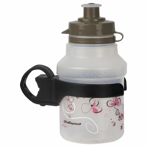 Policijska boca za vodu Birdy Clip-ON poklopac + rotativna kavez za boce Clear 350ml 8644200116