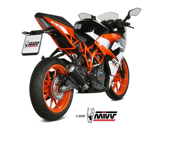 MIVV X-M1 Slip-On-Steel Black/Stainless Steel KTM KT.019.LC4B