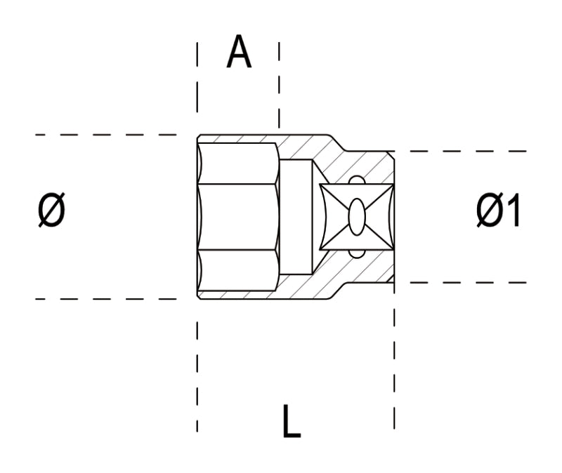 BETA 6 points 3/4" Socket - 46mm 009280046