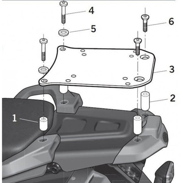 „Shad Top Master“ montavimo rinkinys - „Yamaha Y0XT68ST“