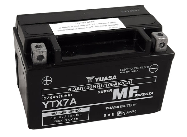 „Yuasa“ techninė priežiūra -nemokama gamyklos -„YTX7A -FA“