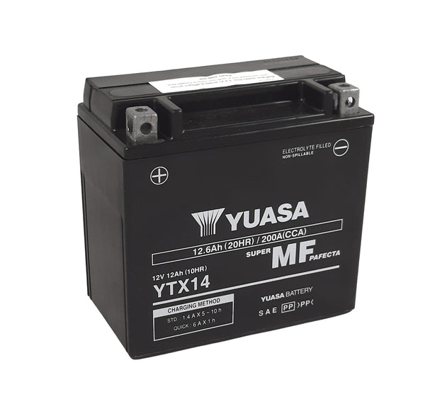„Yuasa“ techninė priežiūra -nemokama gamykla -nablable baterija -ytx14 -fa