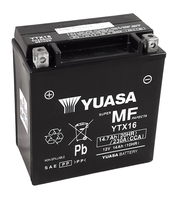 „Yuasa“ techninė priežiūra -nemokama gamykla -nable Battery -ytx16 -fa