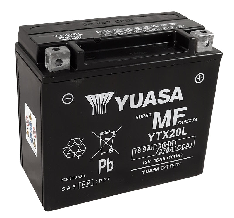 „Yuasa“ techninė priežiūra -nemokama gamykla -nablable Battery -ytx20l -fa