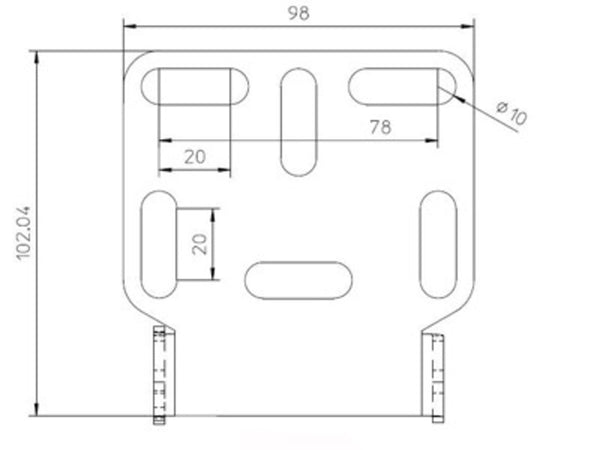 Visoki Univerzalni držač - Tip 2 282-002