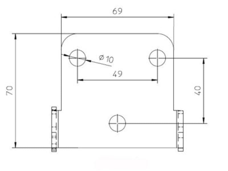 Univerzálny držiteľ Highsider - typ 3 282-003