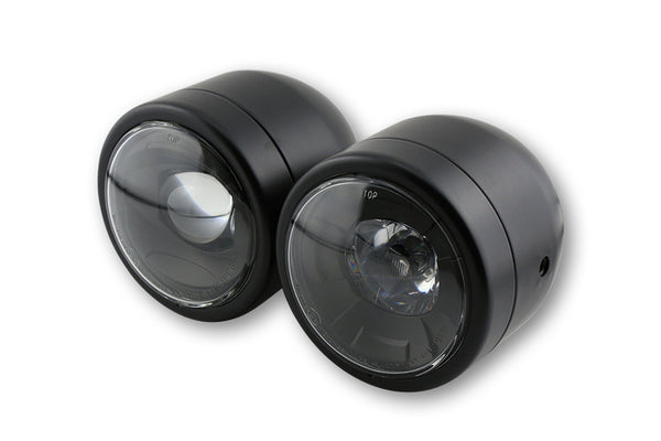 Shin Yo LED Headlight Twin Black Side Mounting 223-432