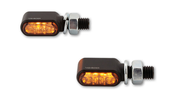 „Highsider CNC“ LED indikatoriai Little Bronx, Black, Tented Glass, E-patvirtinta, (pora) 204-2860