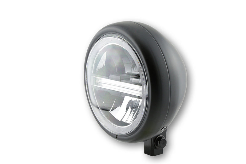 Highsider 5 3/4 "LED svetlomet pecos typu6 s TFL, čierny mat 223-221