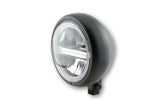 HighSider 5 3/4 "LED lukturu Pecos Type6 ar TFL, Black Matt 223-221