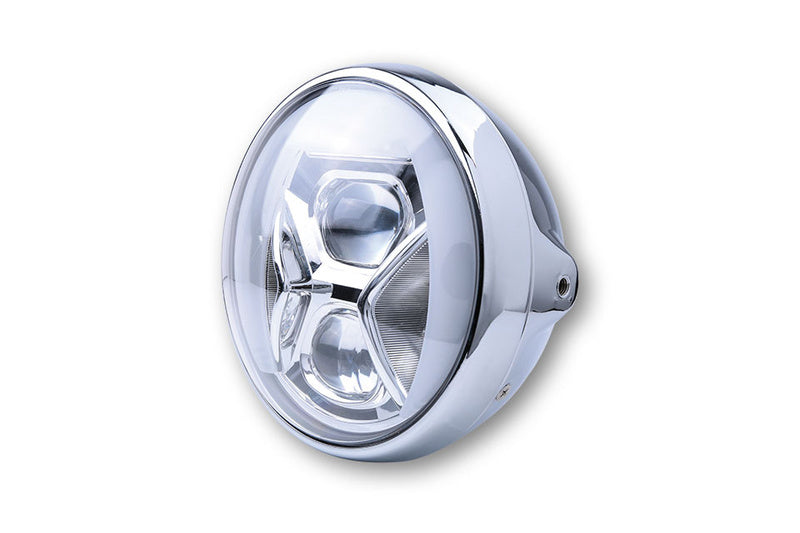 HighSider 7 collu LED priekšējo lukturu britu stila tipa 8 ar TFL, Bend Lighting 223-236