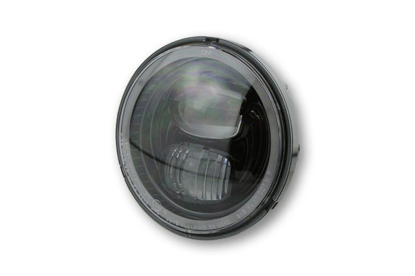 Highsider LED glavna svjetla glave Type7 s prstenom za parkiranje, okrugli, crni, 5 3/4 ”226-021