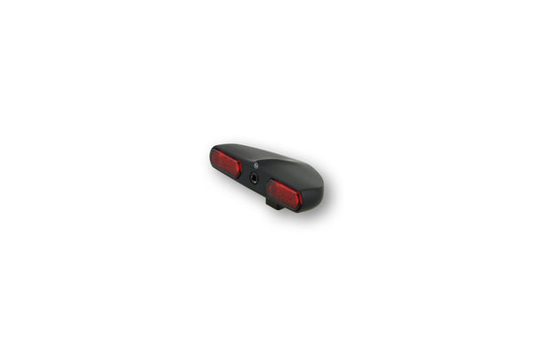 Highsider LED aizmugurējā gaismas lidojums, melns, sarkanais stikls 255-112