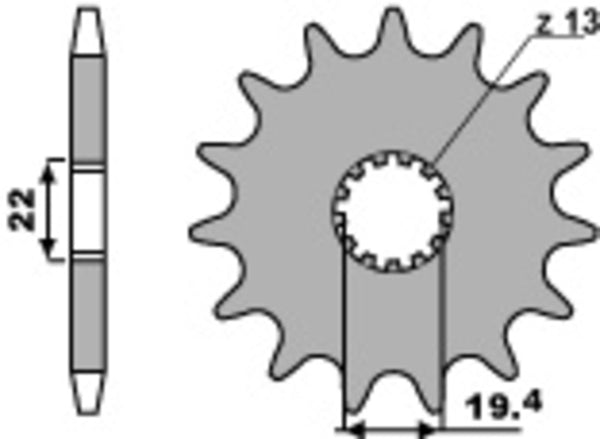 PBR Steel Standard prednji Sprick 4103 - 520 4103 13 18nc