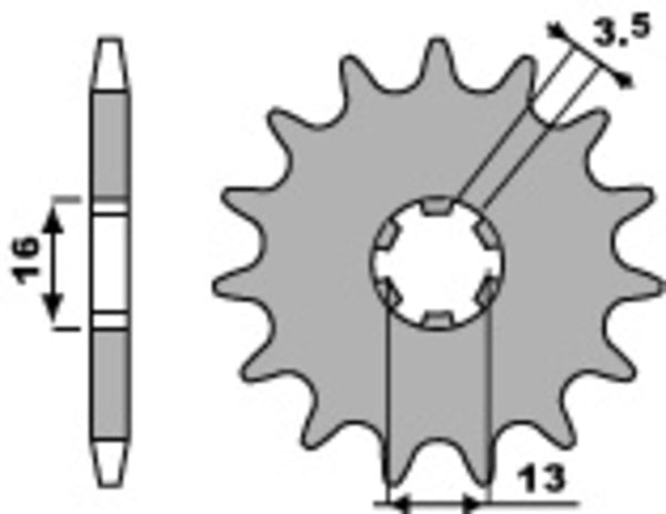 PBR Steel Standard prednji Sprick 415 - 420 415 11 18nc