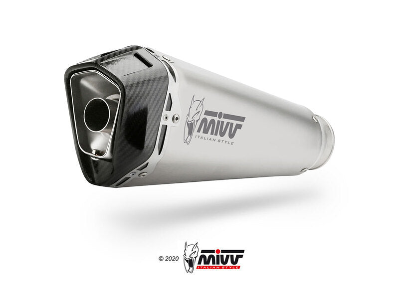 MIVV delta sacīkšu trokšņa slāpētāja tērauda matēta nerūsējošā tērauda/oglekļa - Kawasaki Ninja 1000 SX K.054.LDRX