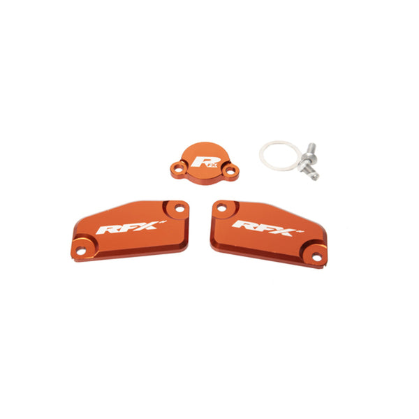 RFX Pro Reservoir Cap Kit Kit (Orange) - KTM SX65/85 (Formula Brake and Clutch) FXRC5220099OR 