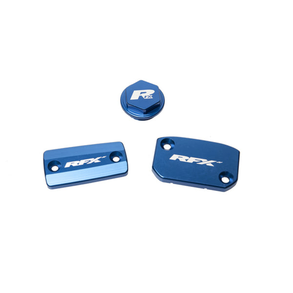 RFX Pro Reservoir Cap Kit Kit (Blue) (Brembo Brake and Magura Clutch) FXRC7210099BU