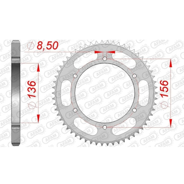 AFAM STEEL STANDARD REAR SPROPET 53104 53104-58