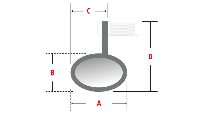 HighSider Montana Rim Bar End spogulis ar LED indikatoriem (1gab) 301-528