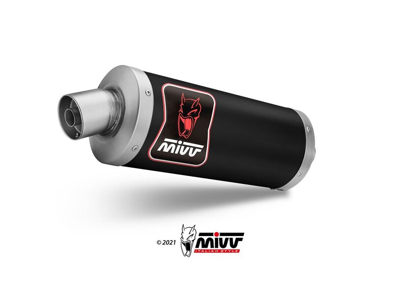 MIVV DAKAR Slip-on prigušivač crni nehrđajući čelik-Yamaha Ténéré 700 19-22 Y.064.ldkb