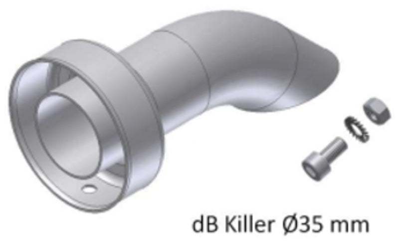 MIVV DB Killer för X-Cone 105 ljuddämpare Ø35 mm med monteringsdetaljer, reservdel för avgassystem. Perfekt tillbehör för fordonstillbehör.