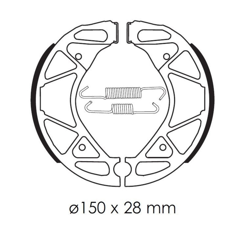 Tecnium motorollera organiskās bremžu kurpes - BA209 1114349