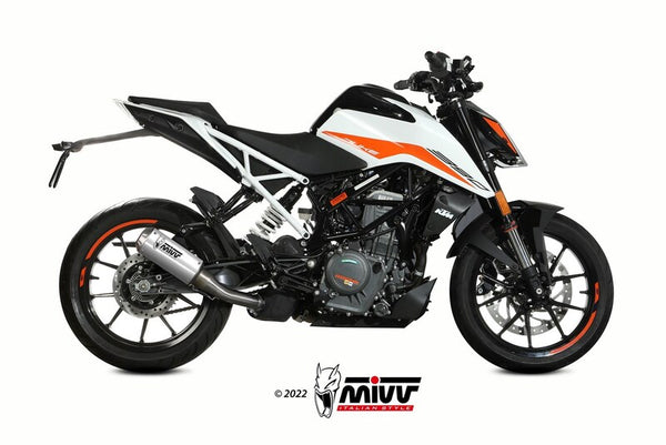 MIVV MK3 Slip -on Muffler Stainless Steel - KTM 125 /390 Duke KT.025.SM3X